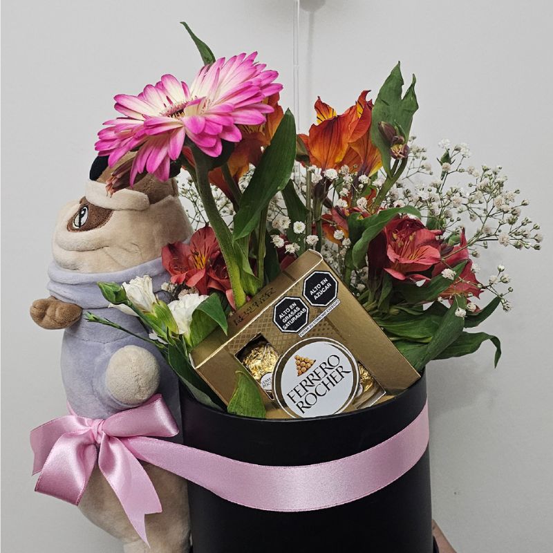 Box Flores, Peluche y Chocolates